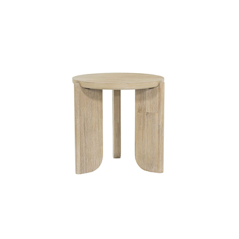 Haru Minimalist Curved Wood Center Table