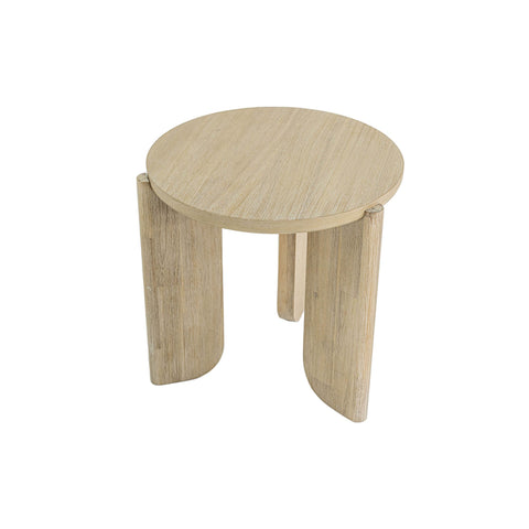 Haru Minimalist Curved Wood Center Table
