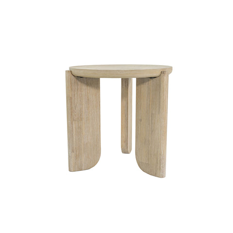 Haru Minimalist Curved Wood Center Table