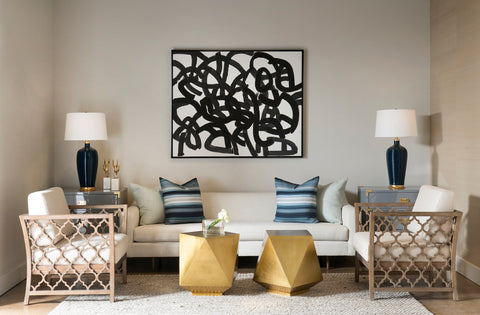 Villa & House Hedron Art Deco Freeform Center Table