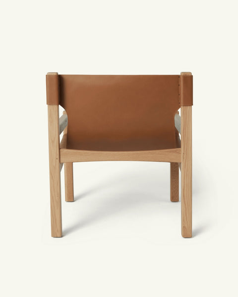 Henrik Timeless Minimalist Oak Lounge Chair