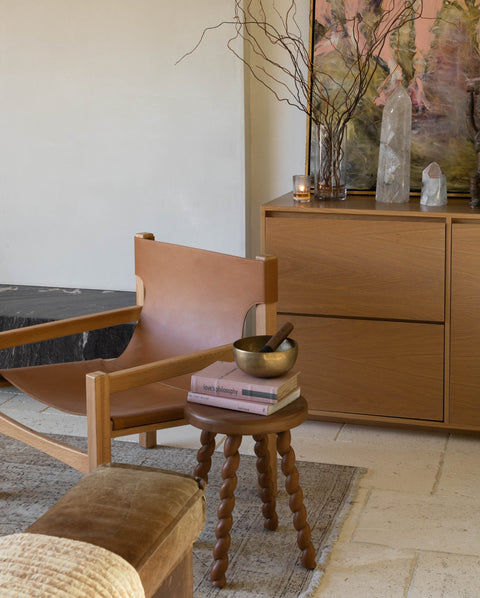 Henrik Timeless Minimalist Oak Lounge Chair