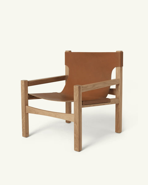 Henrik Timeless Minimalist Oak Lounge Chair