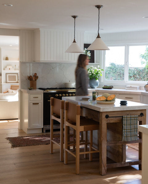 Henrik Timeless Minimalist High Back Open Counter Stool