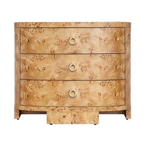 Demilune Contemporary Accent Chest