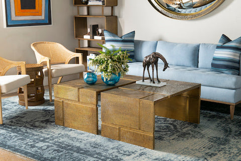 Hollis Industrial Creative Rectangle Coffee Table