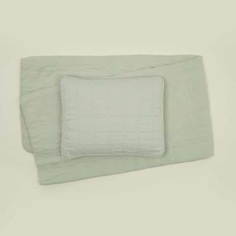 SIMPLE LINEN QUILT - SAGE