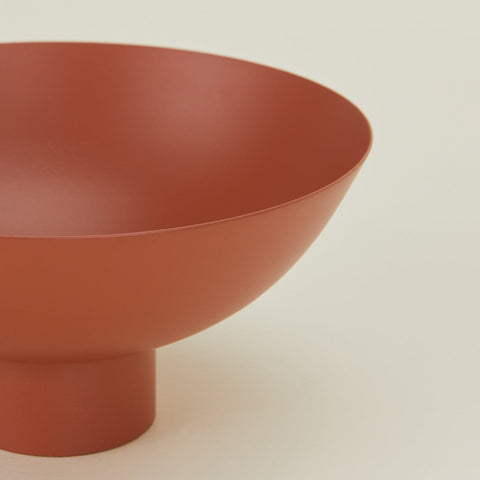 ESSENTIAL FOOTED BOWL - TERRACOTTA