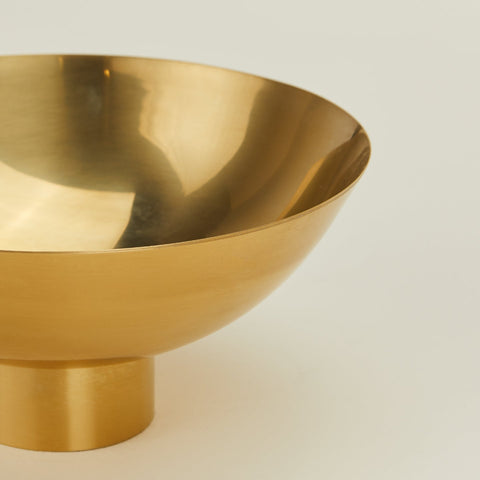 Modern Everyday Metallic Polished Brass Bowl Set
