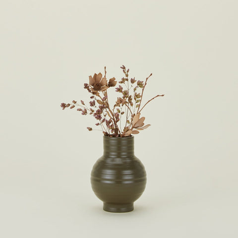 ESSENTIAL CERAMIC VASE - OLIVE