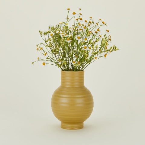 ESSENTIAL CERAMIC VASE - MUSTARD