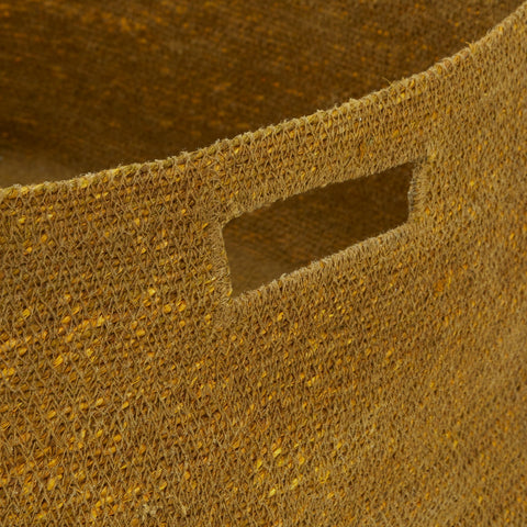 ESSENTIAL WOVEN STORAGE - MUSTARD