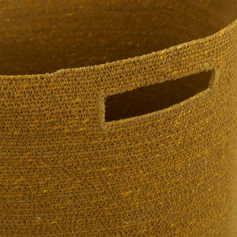 ESSENTIAL WOVEN HAMPER - MUSTARD
