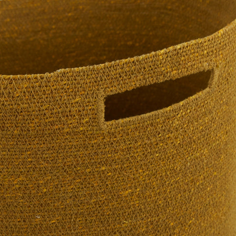 ESSENTIAL WOVEN HAMPER - MUSTARD