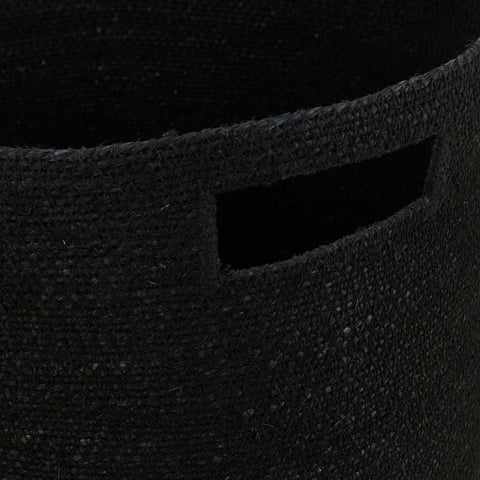ESSENTIAL WOVEN HAMPER - BLACK
