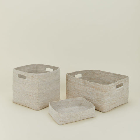 ESSENTIAL WOVEN STORAGE - WHITE