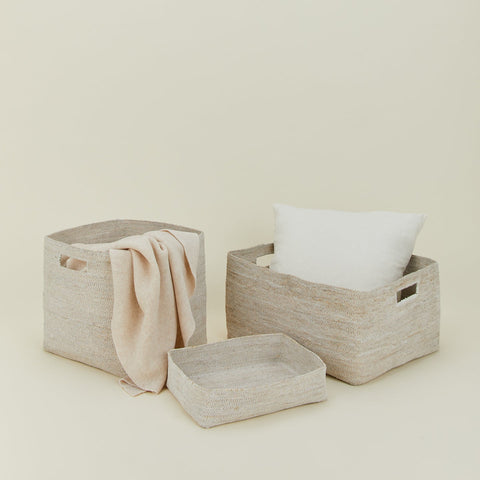 ESSENTIAL WOVEN STORAGE - WHITE