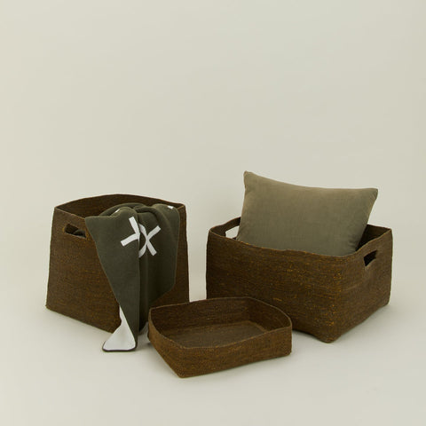 ESSENTIAL WOVEN STORAGE - OLIVE