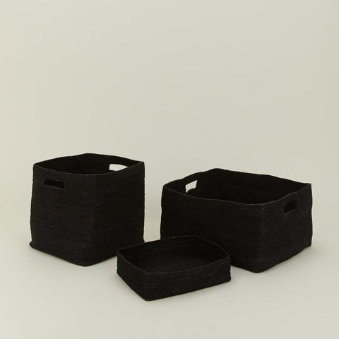 ESSENTIAL WOVEN STORAGE - BLACK