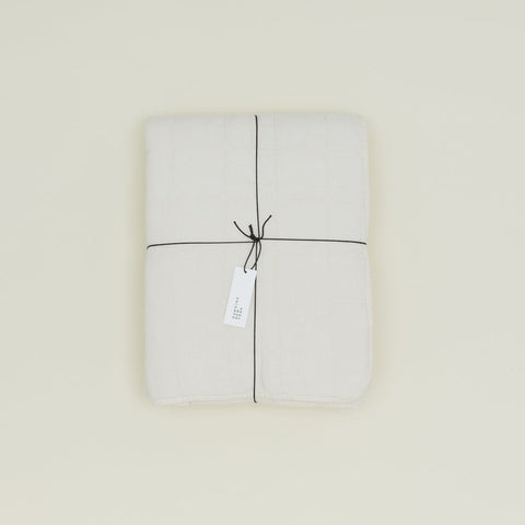 SIMPLE LINEN QUILT - IVORY