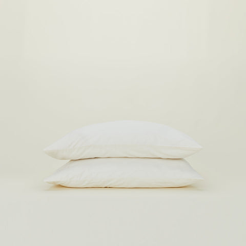 ESSENTIAL PERCALE PILLOWCASES - IVORY