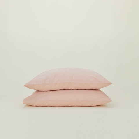 ESSENTIAL PERCALE PILLOWCASES - BLUSH
