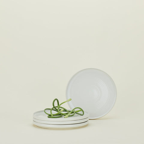 Everyday Minimalist Glazed Stoneware Dinner Plate Set