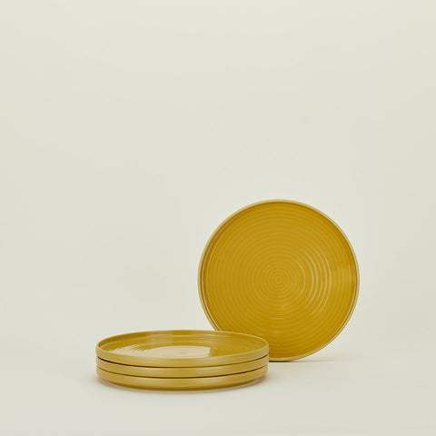 ESSENTIAL DINNER PLATE - SET OF 4, MUSTARD