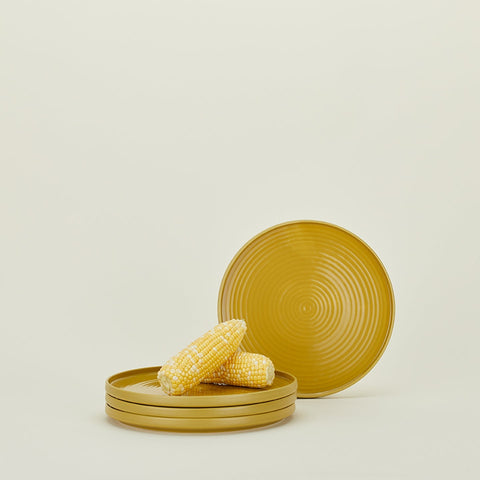 ESSENTIAL DINNER PLATE - SET OF 4, MUSTARD
