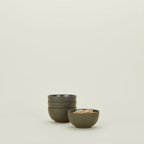 ESSENTIAL LARGE BOWL - SET OF 4, OLIVE