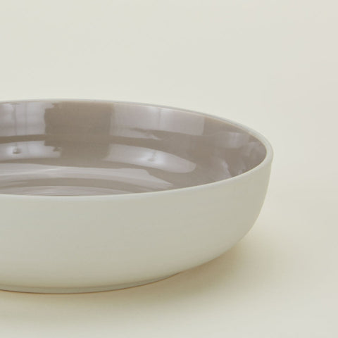 ESSENTIAL LOW BOWL - SET OF 4, LIGHT GREY