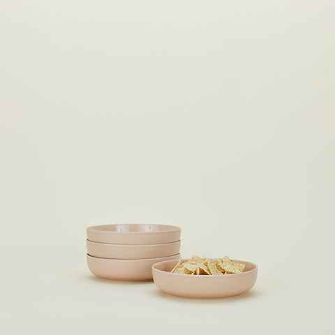 ESSENTIAL LOW BOWL - SET OF 4, BLUSH