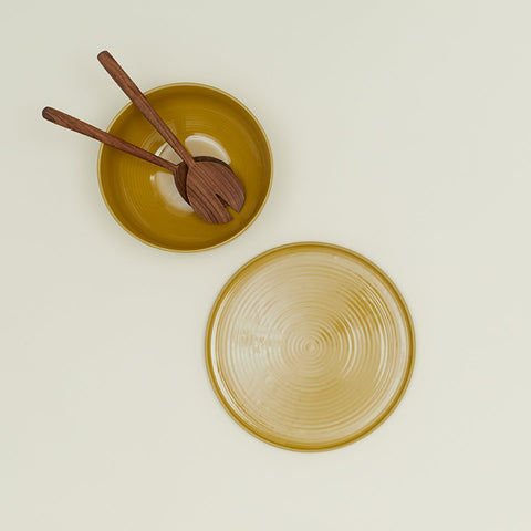 ESSENTIAL SERVING BOWL - MUSTARD