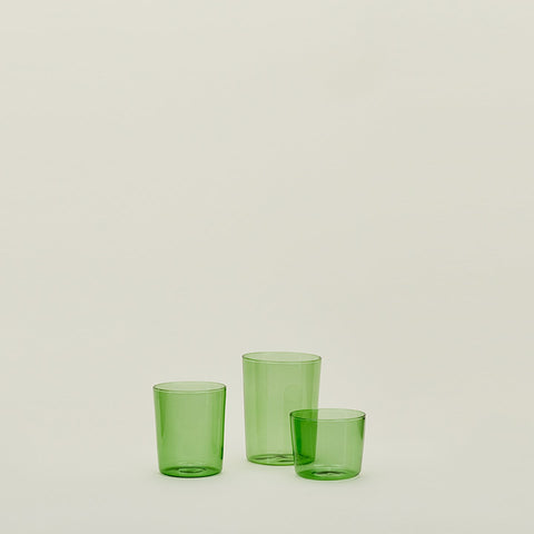 Hawkins New York Everyday Modern Minimalist Green Glassware - Set of 4