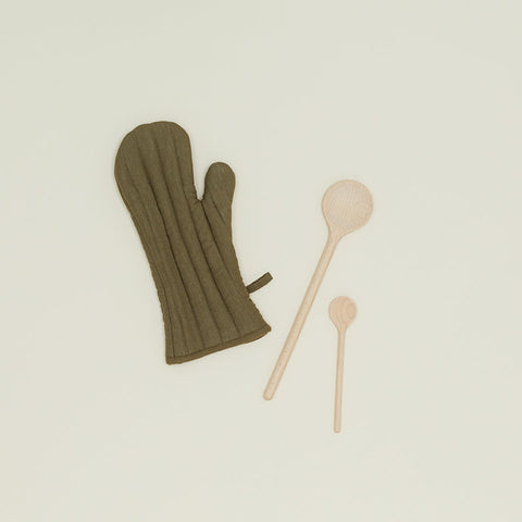 SIMPLE LINEN OVEN MITTS