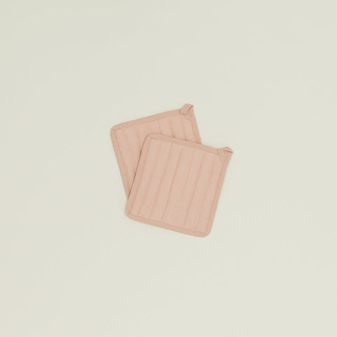 SIMPLE LINEN POT HOLDERS - SET OF 2