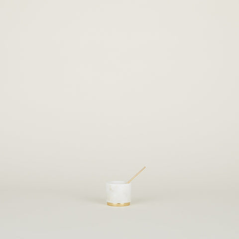 SIMPLE MARBLE SUGAR + SALT DISH