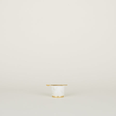 SIMPLE MARBLE SUGAR + SALT DISH