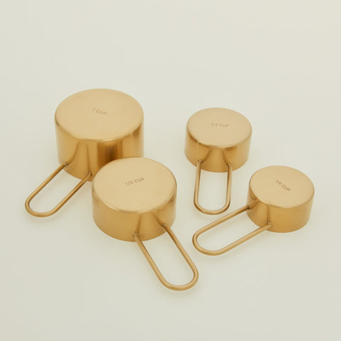 SIMPLE MEASURING CUPS - BRASS