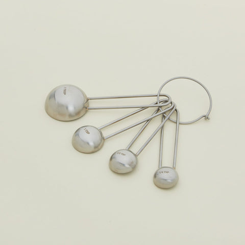SIMPLE MEASURING SPOONS - SILVER