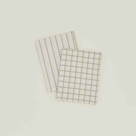 ESSENTIAL YARN DYED DISH TOWEL - SET OF 2