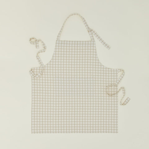 ESSENTIAL YARN DYED CHECK APRON