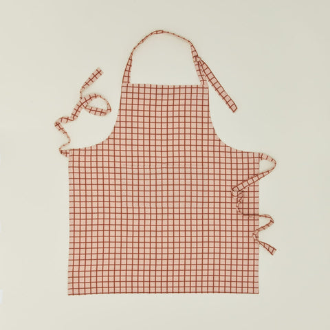 ESSENTIAL YARN DYED CHECK APRON