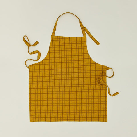 ESSENTIAL YARN DYED CHECK APRON