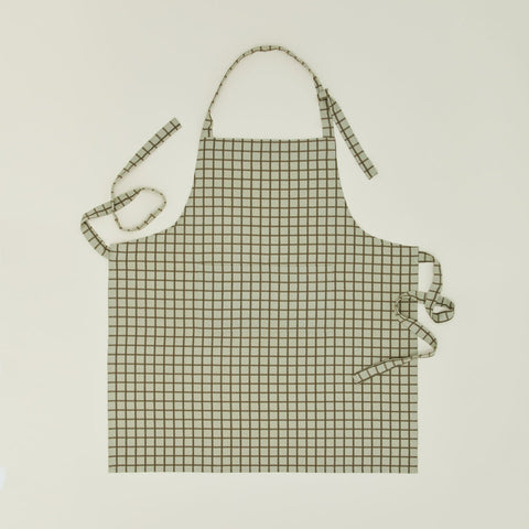 ESSENTIAL YARN DYED CHECK APRON