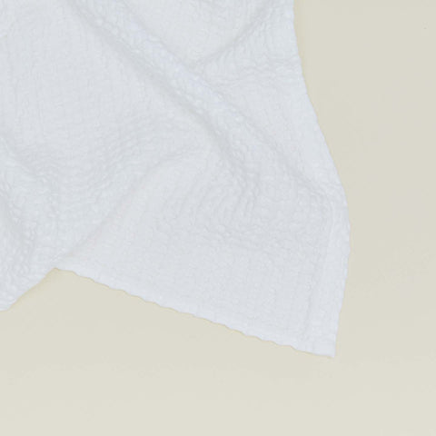 SIMPLE WAFFLE TOWELS - WHITE