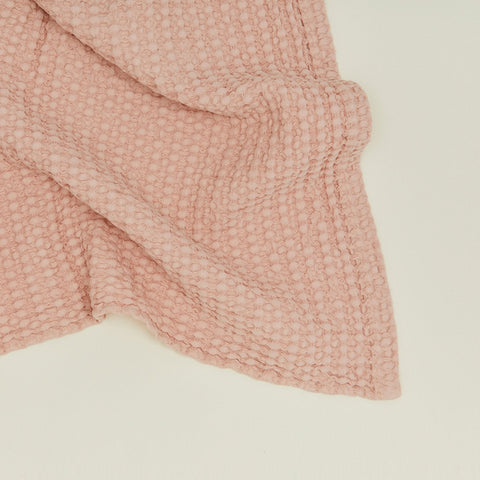 SIMPLE WAFFLE TOWELS - BLUSH
