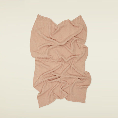 SIMPLE WAFFLE TOWELS - BLUSH