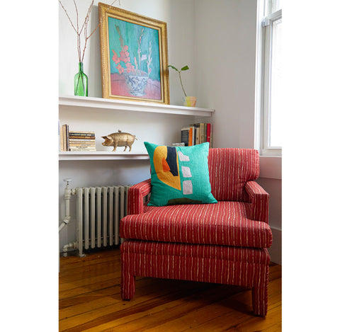 Expressive Renter Fantasy Embroidery Square Pillow Cover