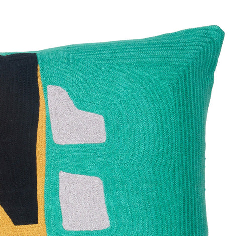 Expressive Renter Fantasy Embroidery Square Pillow Cover